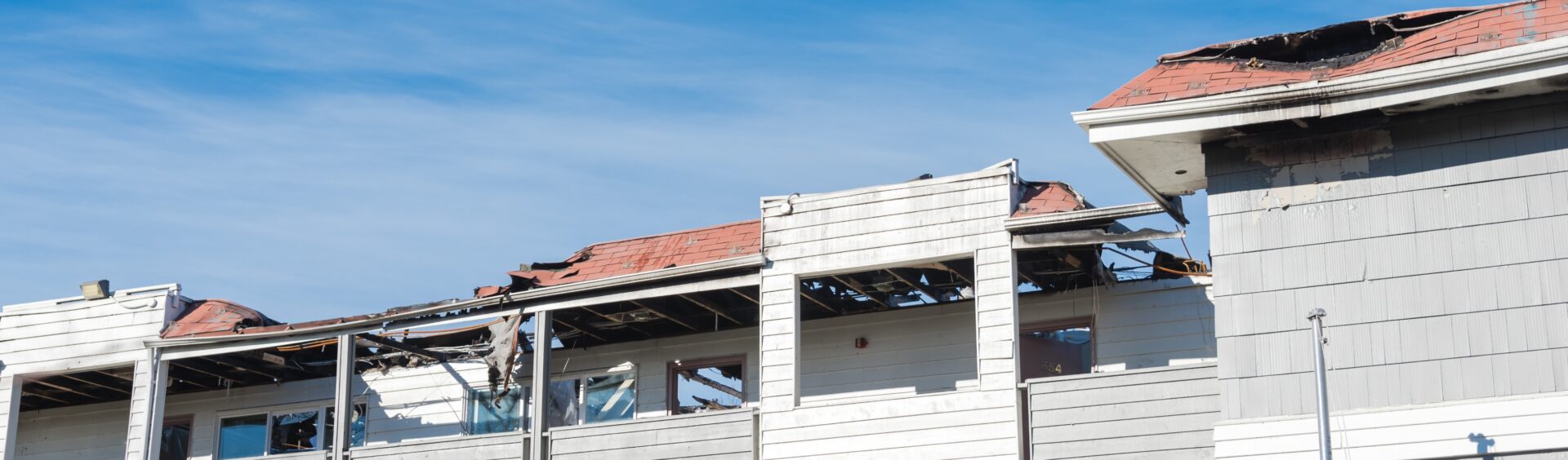 Hurricane Damaged Commercial roof in Orlando
